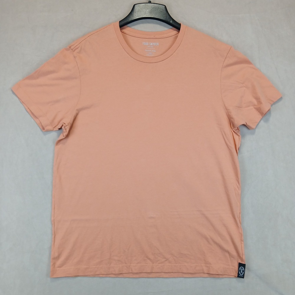 Todd Snyder Large Mens T Shirt Orange 22x27 (Medium)